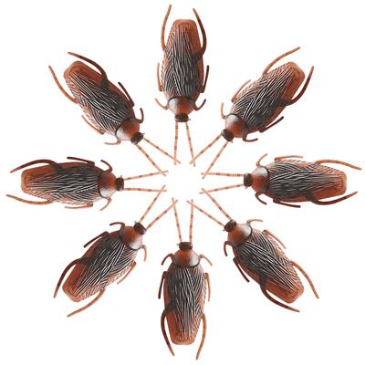5-50 Stück Simulierte Kakerlaken Insektenornamente Kakerlaken Erkennung Beobachtung Requisiten DIY Halloween Haus Schreibtischdekorationen ZYF
