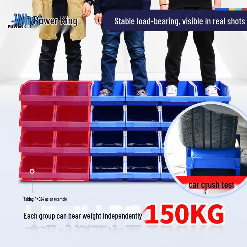 POWERKING Stackable Slanted Parts Bin