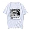 Radiohead Graphic Men Print T-Shirt Hip HopT Shirt Fashion Casual Crew Neck Short Sleeve Plus Size T Shirt Unisex Tee