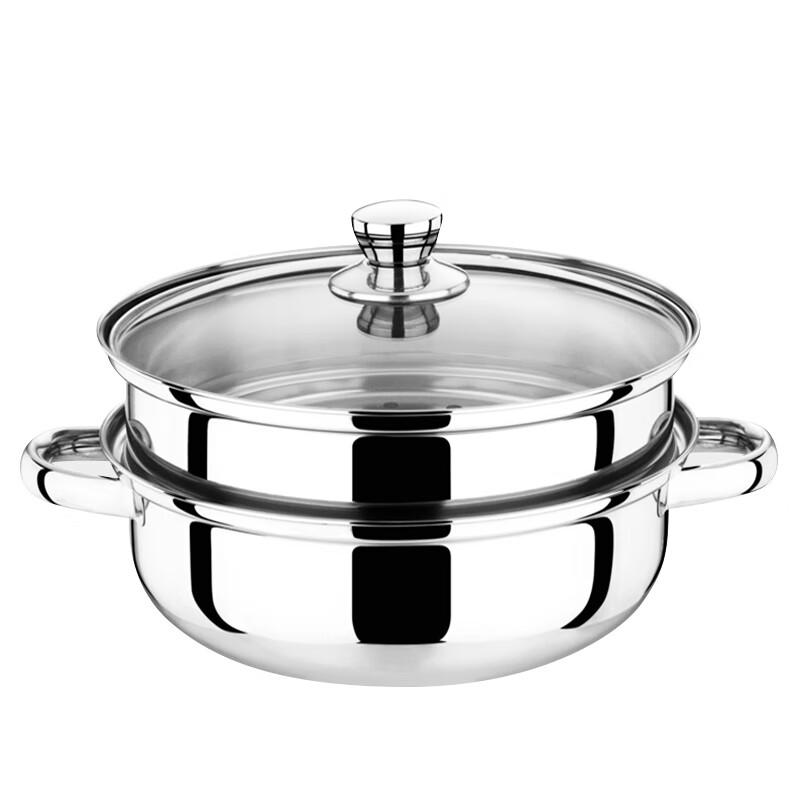 Wandehuo 28cm Double Layer Stainless Steel Steamer Pot