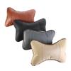 PU Leather Auto Seat Head Neck Rest Cushion Breathable PU Leather Headrest Pillow Pad  Auto Seat