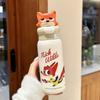 Judy Zootopia Insulated Water Bottle With Straw Lock For Travel And Gift