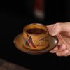 Handmade Retro Sauce Glazed Tea Cup, Tea Tasting Cup, Household Cup, Kung Fu Tea Cup, Ceramic Cup, Owner's Single Cup