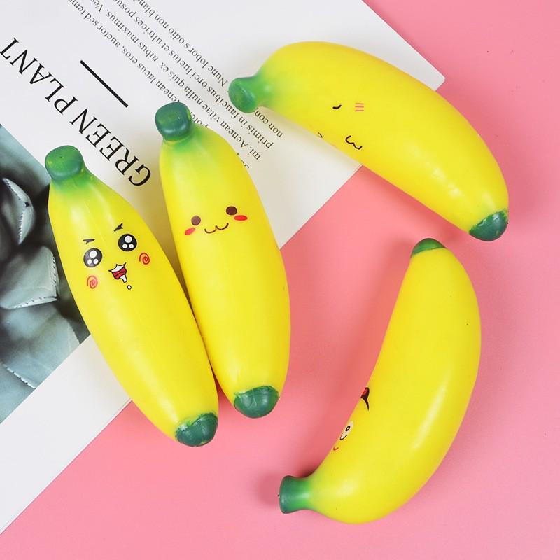 Giant Realistic Banana Stress Relief Squeeze Toy