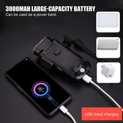 Lumière Avant de Vélo Lumière Avant LED Rechargeable Phare de Vélo 4 Modes d'Éclairage Étanche Fournitures de Vélo Lumière de Vélo avec Haut-parleur