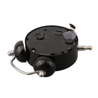 Doppelglocken Wecker Lauter Wecker Metallrahmen 3D Zifferblatt Mit Hintergrundbeleuchtung Batteriebetrieben Schreibtisch Tisch Wecker Für Zuhause Und Büro