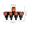 Water Distributor Connector 4Way Hose Spigot Distributor Anti-Drop Water Distributor Hose Splitter Valve Splitter Faucet Adapter