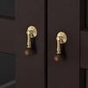 Walnut Brass Cabinet Handles Brass American Retro Knobs Walnut Knobs Cabinet Hardware