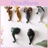 Resin Animal Wall Hooks For Home Office Decor With Giraffe Chimpanzee Designs