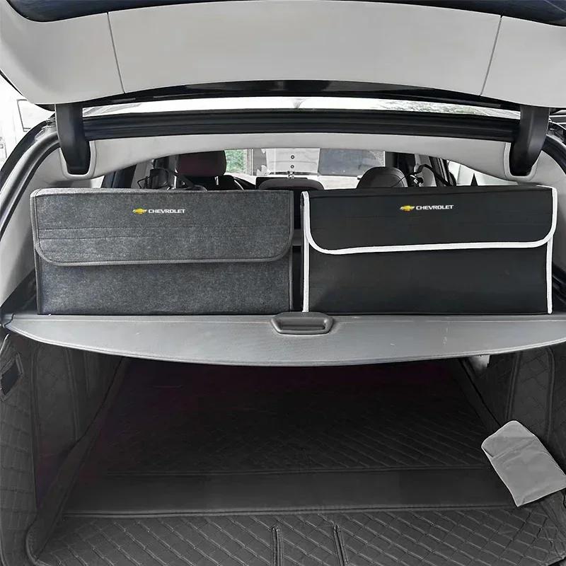Car Trunk Storage Bag Organizer Sundries Stowing Tidying Box For Chevrolet Spark Captiva Cruze Malibu Equinox Trax Camaro Bolt  PX8