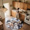Shih Tzu pattern round rug,Carpet Rug for Living Room Bedroom Playroom ,Non-slip Floor Mat,Holiday Gifts and Birthday Gifts.