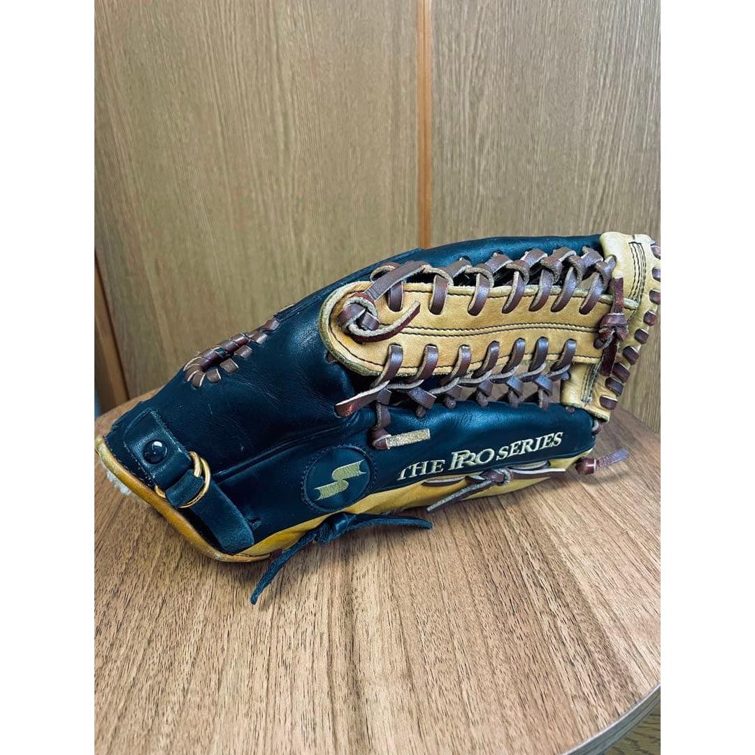 Used SSK THE PRO SERIES Softball Gloves Black/Yellow