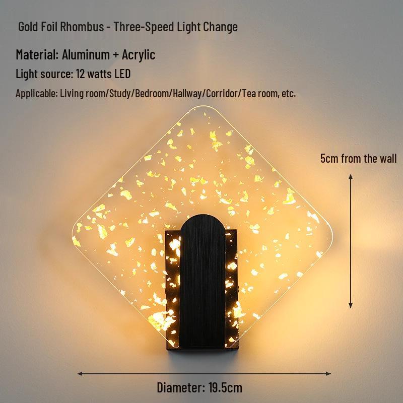 Acrylic Wall Lamp: Modern Creative Design for Bedroom, Hallway, Staircase, and Decorative Use