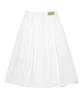 Lee Women'S Cotton Pleated Long Skirt White