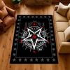 Dark Occult Pentagram Ritual Theme Indoor Rug Allseason Carpet For Bedroom Study Home Decor Halloween Gift