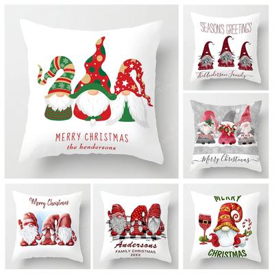 Kissenbezüge der Weihnachtsserie für Sofas und Kissenbezüge, Heimdekoration kann für Feiertage individuell angepasst werden, 40 x 40, 50 x 50, 60 x 60, 35 x 35