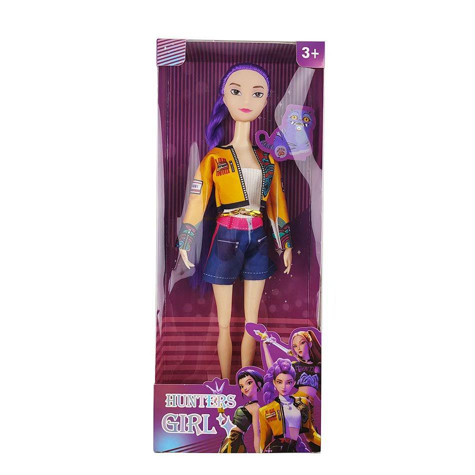 Doll Toys Kpop Demon Hunters Action Figure Toy Rumi Mira Zoey Beautiful Princess Baby Girl Dolls Plastic DlY Toy for Girls