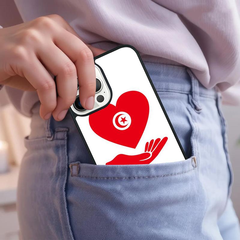 Tunisia Flag Star Symbols Phone Case For iPhone 17 Air 15 16e 14 13 Pro Max Coque 12 11 Pro Max PLUS cover
