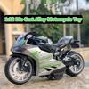 1:12 Handmade Police Motorcycle Model Toy - Pull Back Alloy Ornaments for Kids