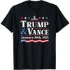 President Trump & Vance Inauguration Day 2025 Cotton Men T Shirt