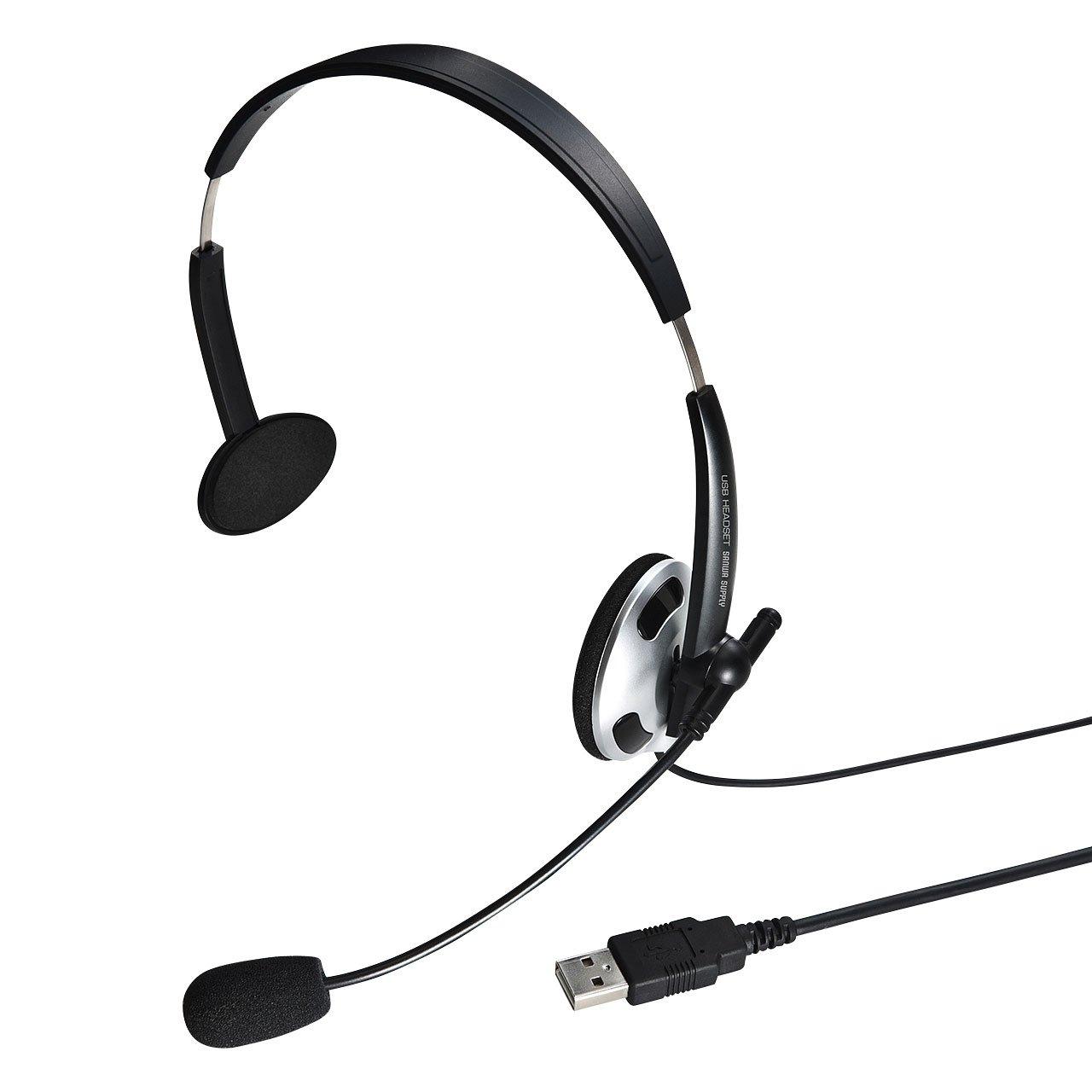 

Sanwa поставляет USB-гарнитуру с одним ухом, совместимую со Skype MM-HSUSB13BKN серебряный
