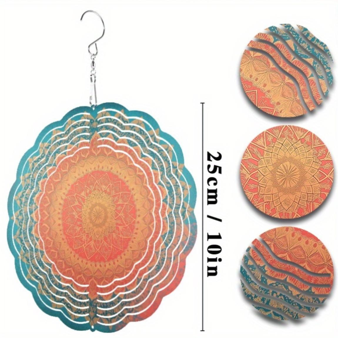 

10 Inch Hanging Wind Spinner for Balcony Garden Decor 360 Rotating Hook with Artistic Movement Perfect Gift for Friends and Family 01A