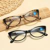 Anti-Blue Light Blocking Reading Glasses Women Retro Vintage Cat Eye Fashion Lightweight Eyeglasses Frame Presbyopia Eyewear