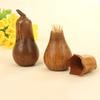 Hand-Carved Eggplant Toothpick Holder Portable Stable Wooden Toothpick Box Simple Toothpick Storage Box Party