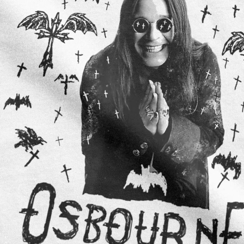 Men T-Shirts Ozzy Osbourne Cross Flying Novelty Pure Cotton Tee Shirt Short Sleeve T Shirt Round Collar Clothing 4XL 5XL 6XL