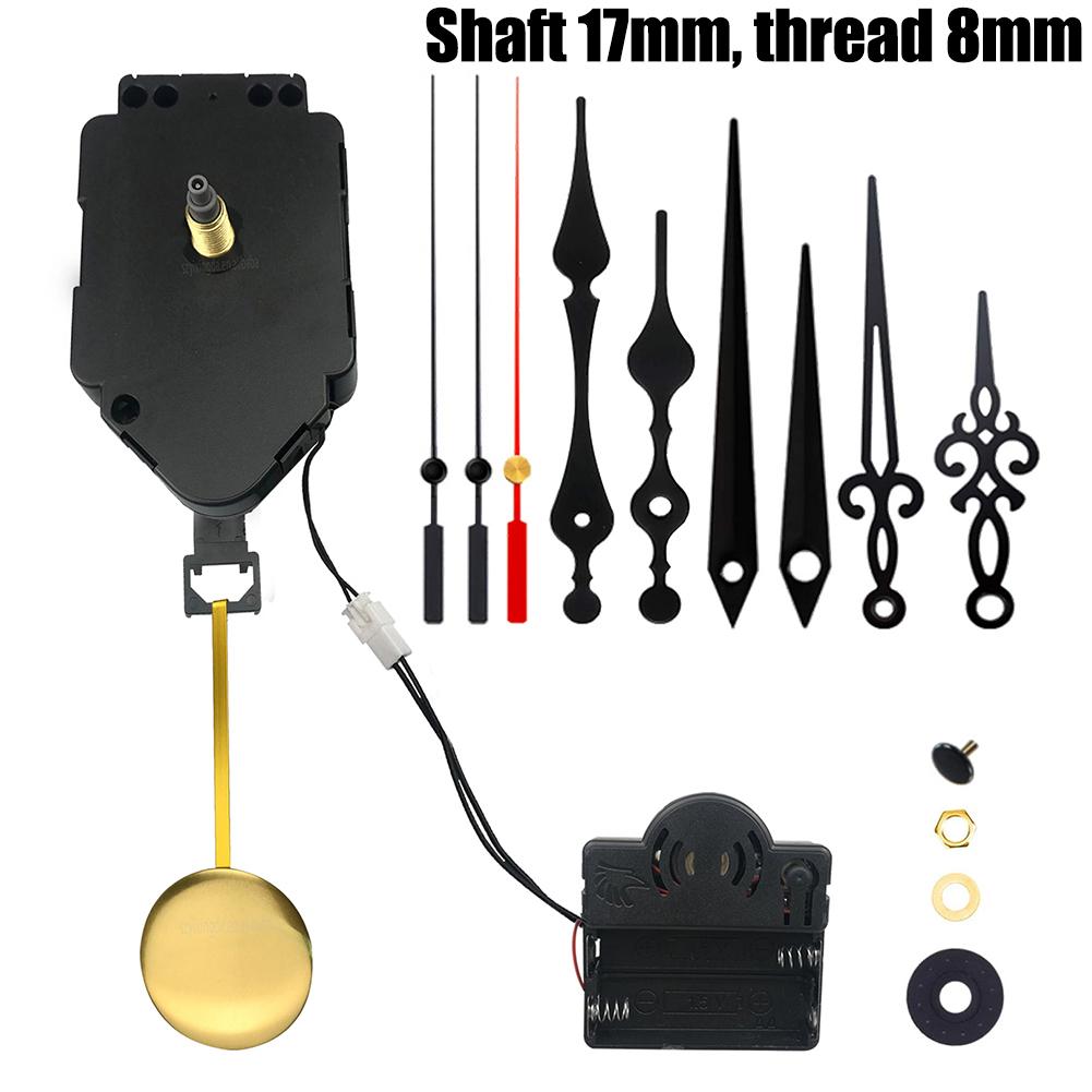 DIY Pendulum Quartz Clock Movement Mechanism with Metal Hands for Accurate Repair or Replacement of Wall Clock Mechanisms