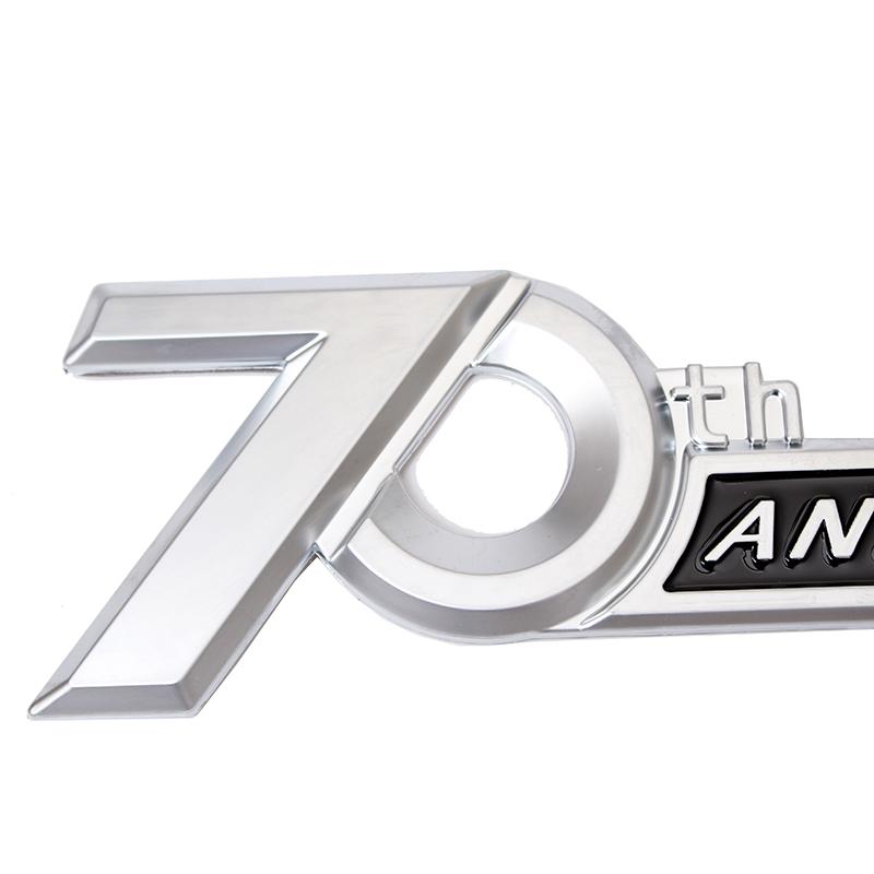 ABS Chrome 70th Style Side Emblem Sticker For Toyota Land Cruiser 100 200 300 FJ200 LC300 Prado LC120 120 150 LC150 Accessories