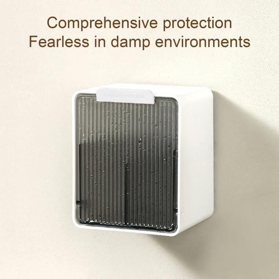 Wattestäbchen-Aufbewahrungsbox mit unterteiltem Layout Klappdeckel Staubdichtes Design Kompakte Größe Badezimmer-Organizer Wattepad-Halter