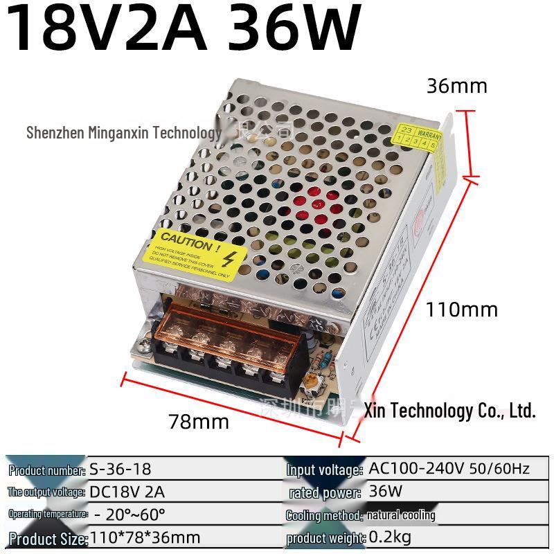 18V Switchable Power Supply for Access Control & Video Intercom - 3A, 5A, 10A, 20A - Converts 220V AC to 18V DC