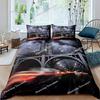 Brug Landschap Digitaal Print Dekbedovertrek Set Voor Kinderen Jongens Meisjes Polyester Beddengoed Set Dubbel Eenpersoons Maat Met Kussensloop