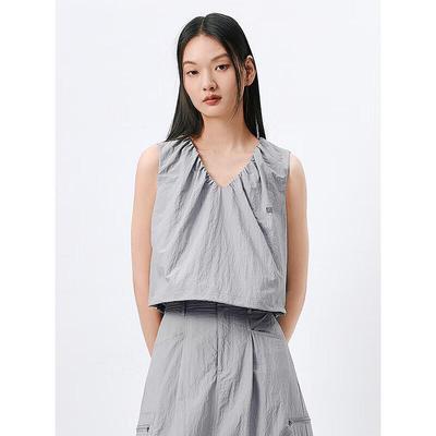 PEACEBIRD Women's Summer V-Neck Workwear-Inspired Set