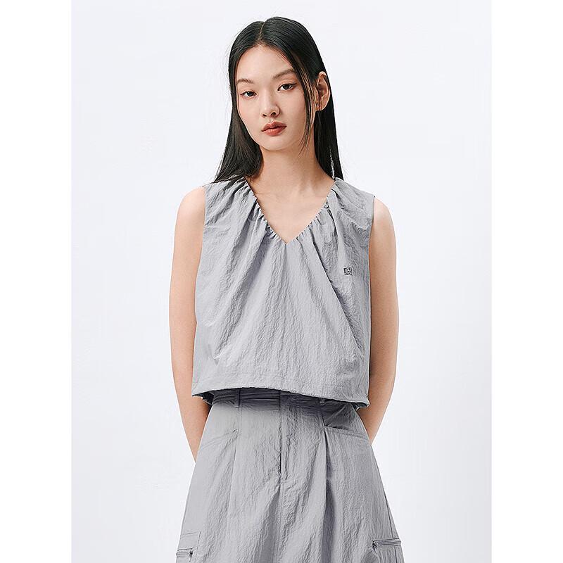 

Коллекция женской повседневной рабочей одежды PEACEBIRD светло-серого цвета M