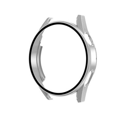 Etui Smartwatch Full Cover z Folią ze Szkła Hartowanego Etui Ochronne na Ekran Smartwatcha dla GT3 46mm Srebrne
