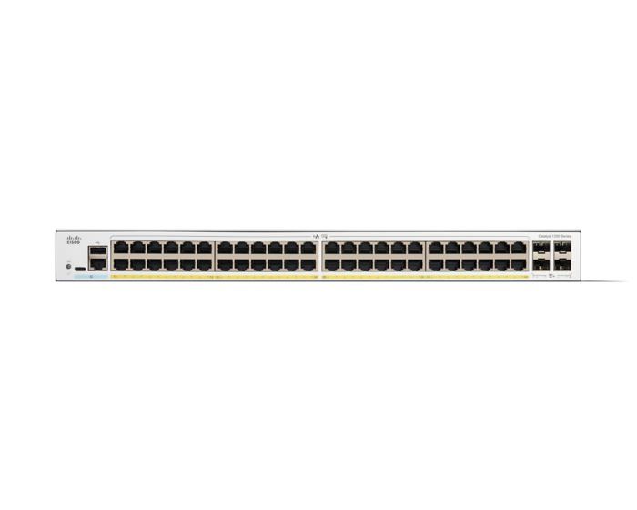 Switch - CISCO - Catalyst 1200 - 48 ports GE PoE - 4x10G SFP+ - Sécurité renforcée