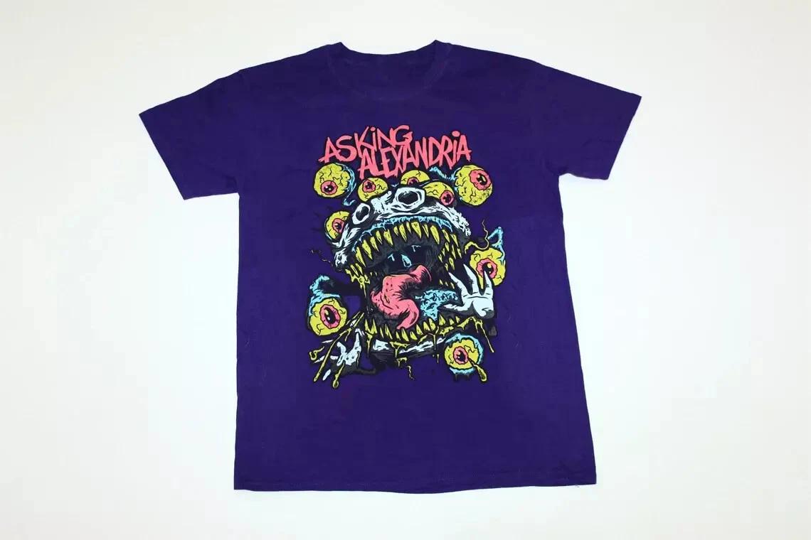 Asking Alexandria Album Men T-shirt Purple Cotton All Sizes S to 2345Xl 2XL