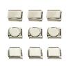Pack of 9 Multifuntional Bracelet Band Link Tool Stainless Steel Blank Modular Connection Bracelet Charm for Jewelry