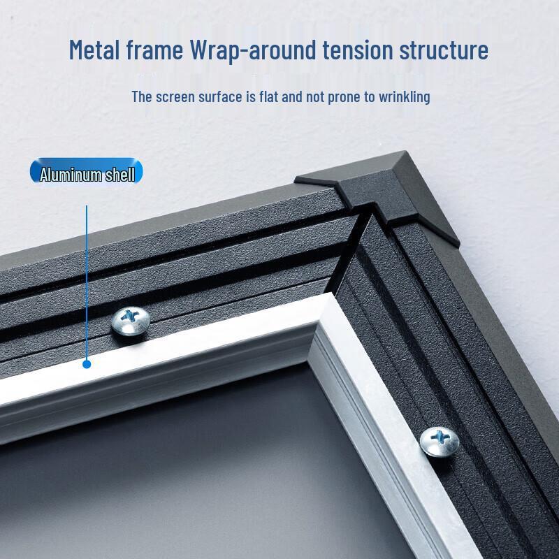 Deli MS802 100-inch 16:9 Fixed Frame Projector Screen