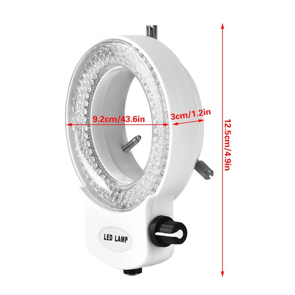 144 LED Beads Light Source Brightness Adjustable Ring Lamp Microscope LED Light LED Ring Lamp Camera LED Light Microscope Camera