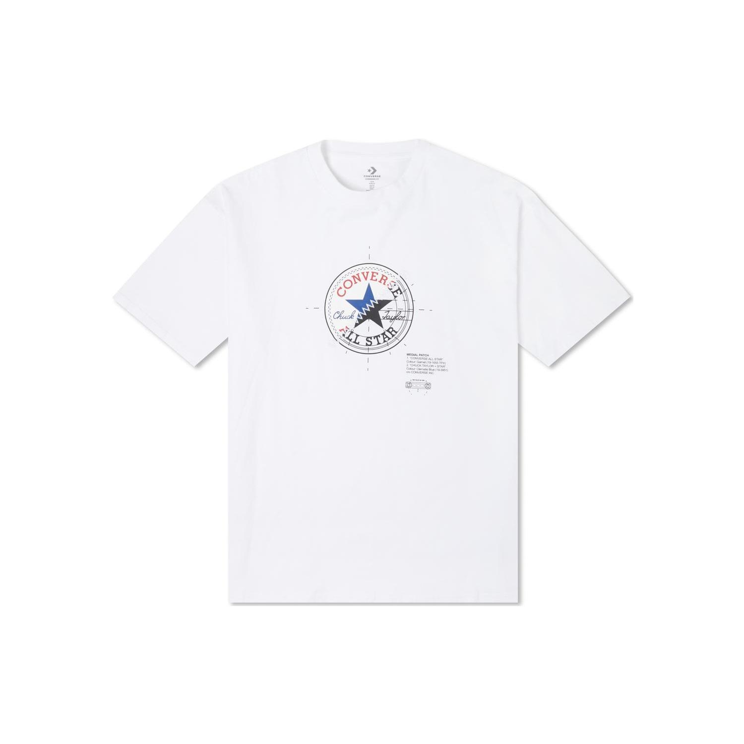 Converse Chuck Anatomy Oversized Tee Asia Sizing White Men s 10024359-A01 L