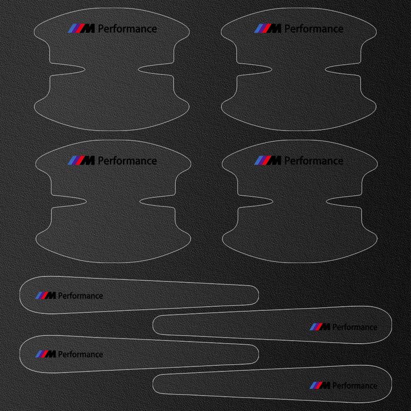 8Pcs Transparent Car Door Handle Bowl Anti Scratch Protective Sticker For BMW E36 E46 E90 E70 E91 G20 X1 E60 F10 F30 E39 F20 E87