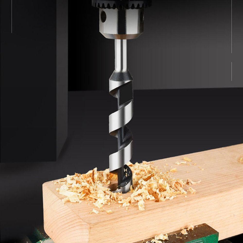 1Pcs 200-460mm Wood Auger Drill Bit 6mm Woodworking Center Drill  for Woodworking Door Lock Reaming
