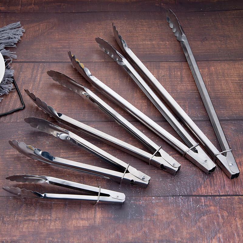 Thickened Stainless Steel Food Tongs