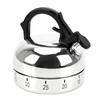 Mechanical Timer Plastic 60 Minutes Kitchen Timer Cooking Reminders Tools Kettle Shape Countdown Alarm Reminder