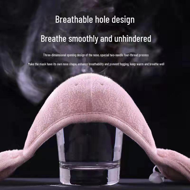 Unisex 3D Winter Mask: Velvet, Ear Protection, Windproof & Breathable for Cycling