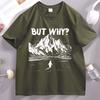 But Why Penguin Tshirt for Unisex Unisex Nihilist Penguin Unisextal Health Humor T Shirt Short Sleeve Round Neck Cotton Comfortable