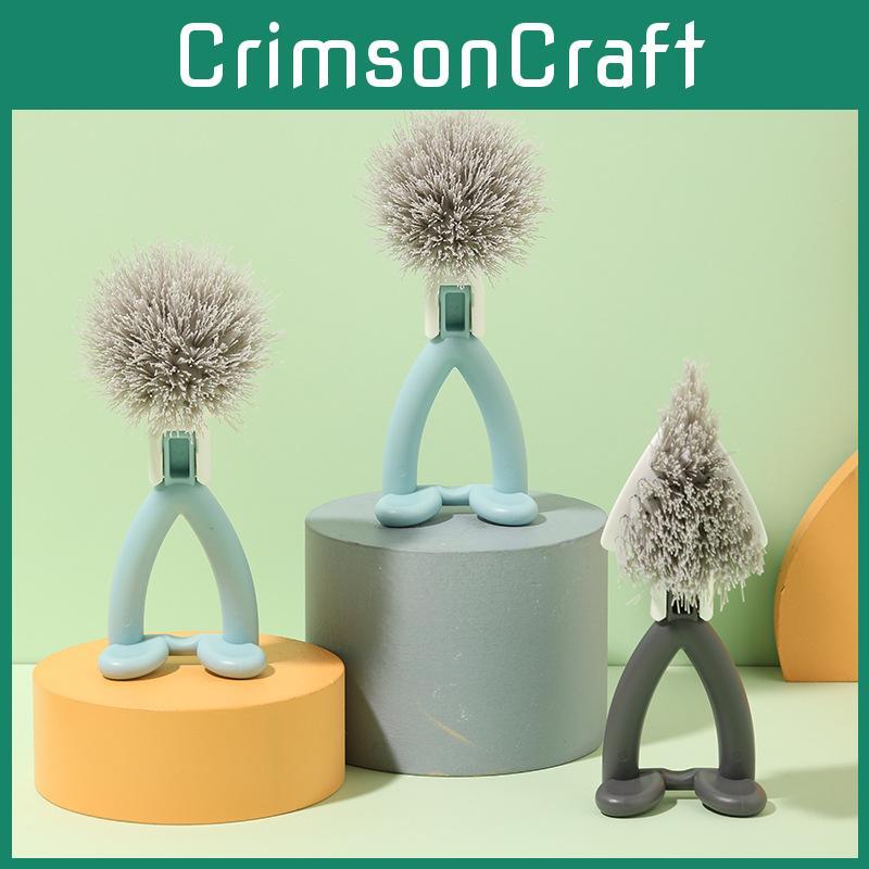 V Shape Dishwashing Brush With Hanging Hook For Kitchen Cleaning And Gaps